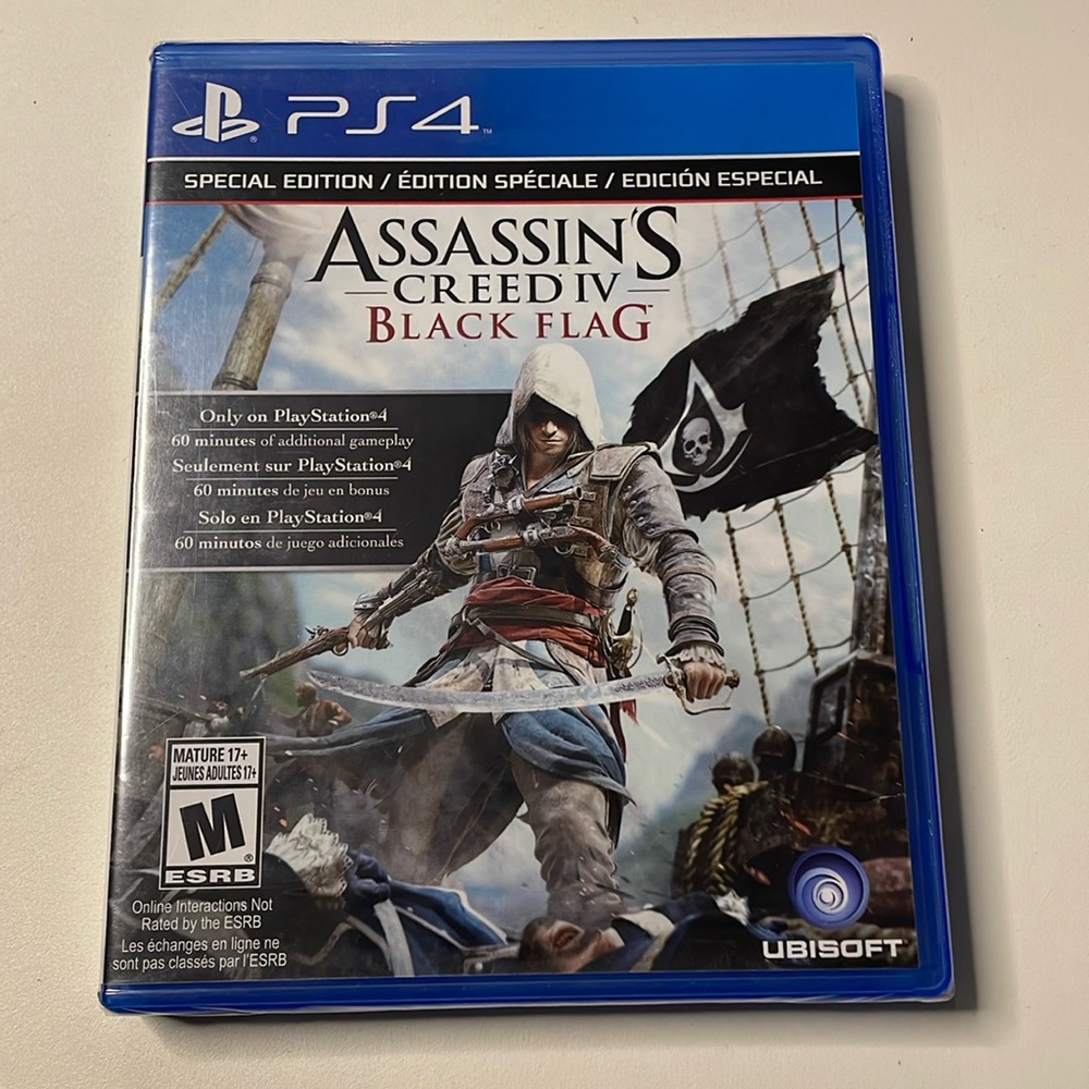 New Sealed! Assassin's Creed Black‎ Flag for Sony Playstation 4. PS4. Brand New.